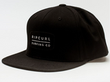 RIP CURL BLACK DRIVEN SNAPBACK HAT