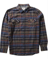 MENS VISSLA CENTRAL COAST BUTTON UP FLANNEL