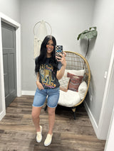 BLACK WASHED FREE SPIRIT GRAPHIC TEE