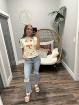 CREAM FREEBIRD WANDERLUST GRAPHIC TEE