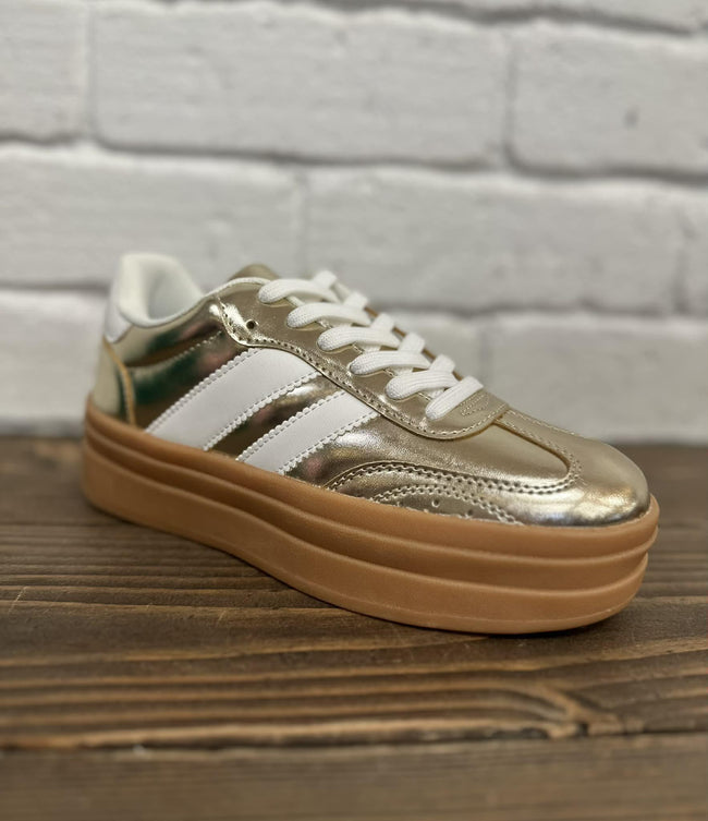 BLACK FRIDAY GOLD SAVA CASUAL SNEAKER SHOES *FINAL SALE*