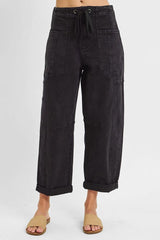 BELLA HIGH RISE CROP BARREL JEANS