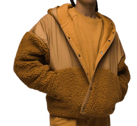 PRANA SPICED POLAR ESCAPE SNAP SHERPA JACKET