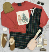 LACE DETAIL NUTCRACKER SWEATER TOP