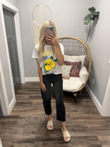 WHITE LISBON GRAPHIC TEE