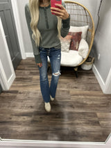 HUNTLEY OLIVE STRIPE HENLY