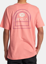 MENS RVCA VINTAGE SALMON TRACT TEE