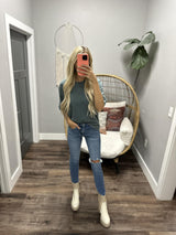 TENTREE LIGHT URBAN GREEN REGENERATIVE OVERSIZED TEE