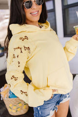 UNIVERSITY HOODIE LOVE STORY PALE YELLOW