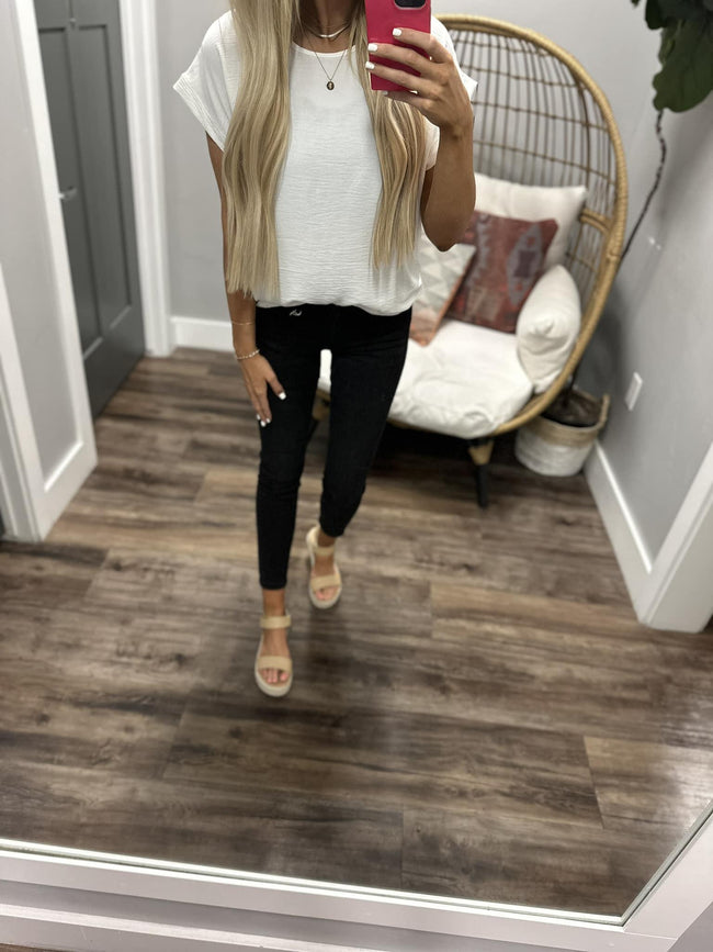 STILL INTO YOU WHITE BLOUSE