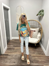 TEAL CANYONLANDS GRAPHIC TEE