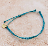 PURA VIDA NEON BLUE MINI BRAIDED BRACELET