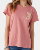 GIRL'S O'NEILL WASHED RED WAVE PARADISE TEE