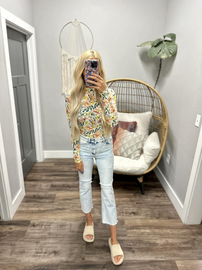 HEIDI FLORAL LONG SLEEVE BLOUSE