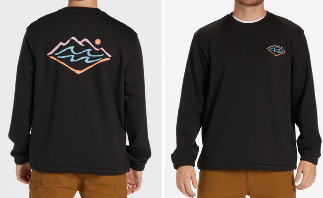 MENS BILLABONG COMPASS CREW SWEATSHIRT