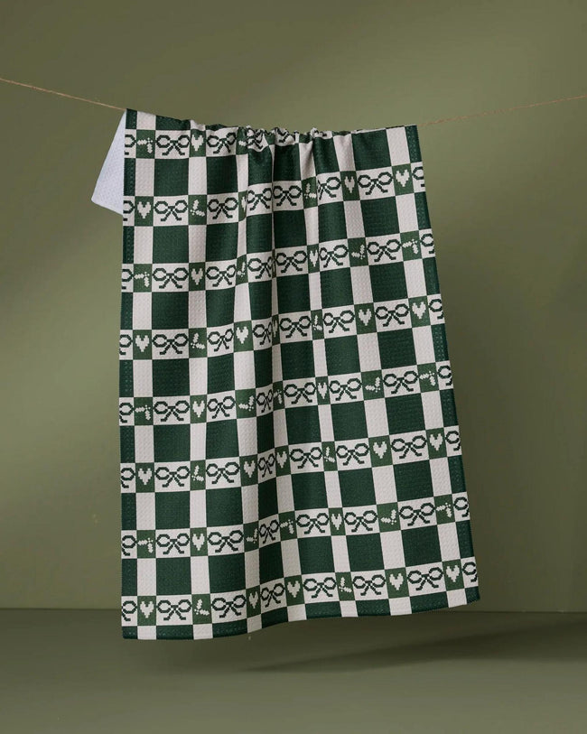 GEOMETRY ELF GINGHAM TEA TOWELS