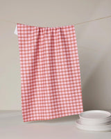 GEOMETRY CUPIDS PLAID TEA TOWEL