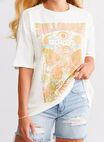 BILLABONG LOVE IS ALL OVERSIZED TEE