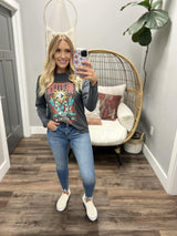 SCARLET SKINNY FRAY BOTTOM JEANS