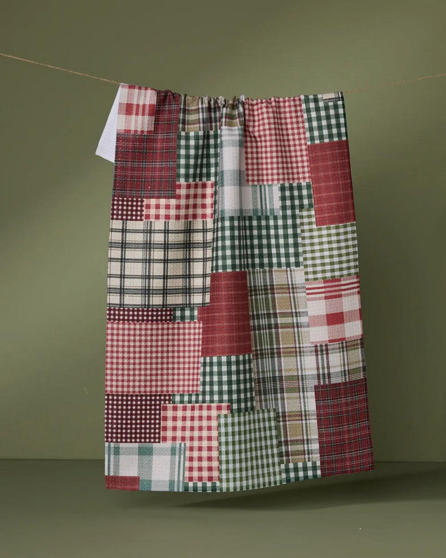 GEOMETRY PATCHLY TEA TOWEL