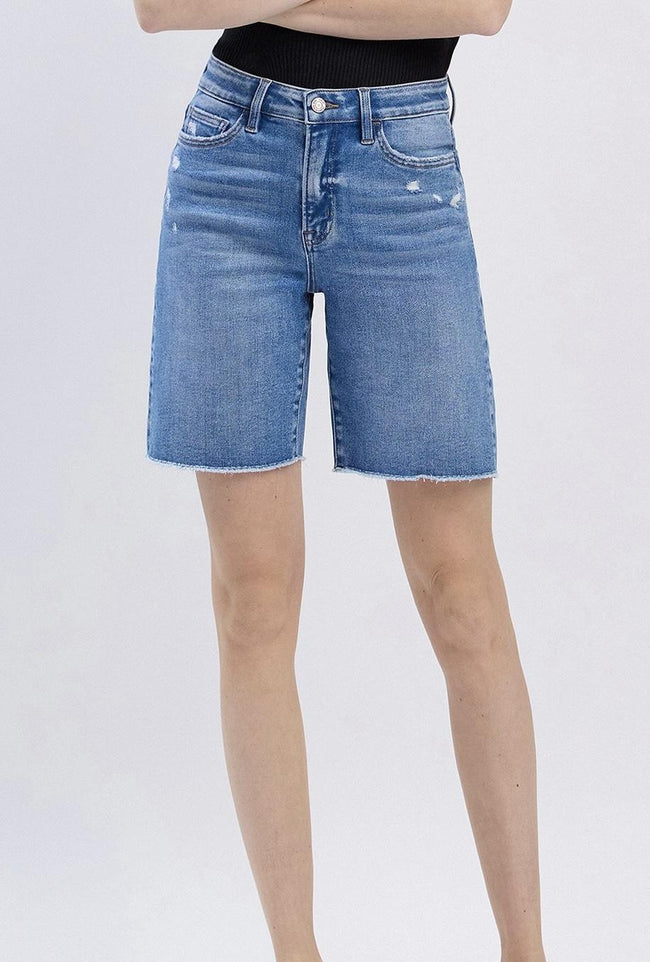 VIKKI HIGH RISE BERMUDA SHORTS