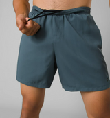 MEN'S PRANA PEAK TO PAVEMENT SHORT GREY BLUE