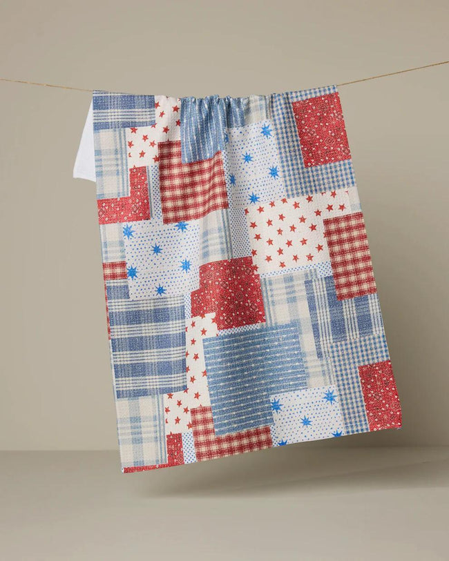 GEOMETRY STARS AND STITCHES TEA TOWEL