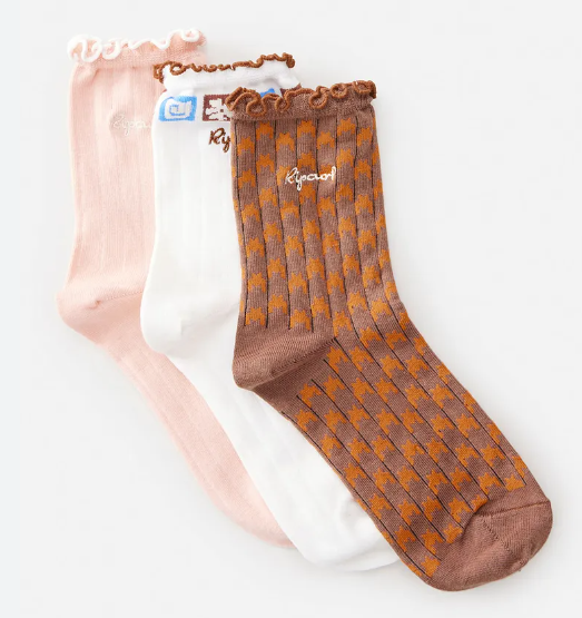 RIP CURL GIFTING SOCKS 3 PACK