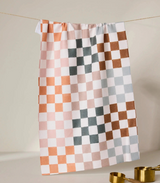 GEOMETRY AUTUMN CHECKERED TEA TOWEL