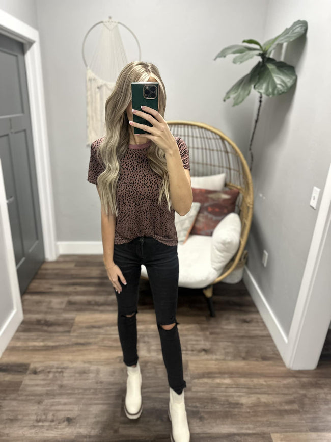 PERFECTLY PLUM LEOPARD TOP