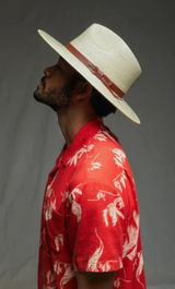 BRIXTON FIELD PROPER NATURAL STRAW HAT