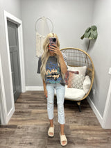 CHARCOAL DESERT NIGHT GRAPHIC TEE
