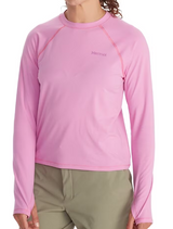 MARMOT LONG SLEEVE WINDRIDGE PINK TOP