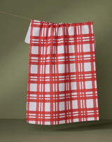 GEOMETRY TARTAN TEA TOWEL