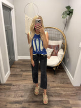 BLUE FISH KNIT SWEATER TANK TOP