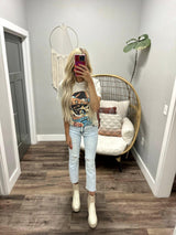 STONE WASHED WESTERN SPIRIT GRAPHIC TEE