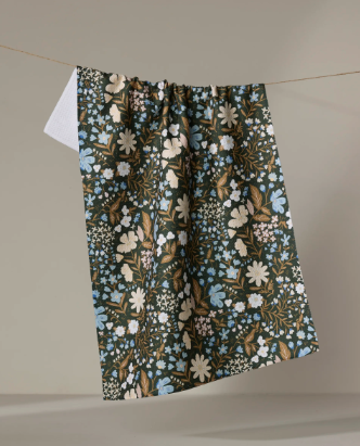 GEOMETRY COTTAGE MEADOW SEPIA TEA TOWEL