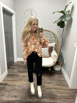 PICKET FENCE FLORAL BLOUSE