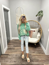 ROXY LINEUP OVERSIZED CREW SWEATSHIRT
