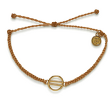 PURA VIDA TAN RETRO SUN GOLD CHARM BRACELET