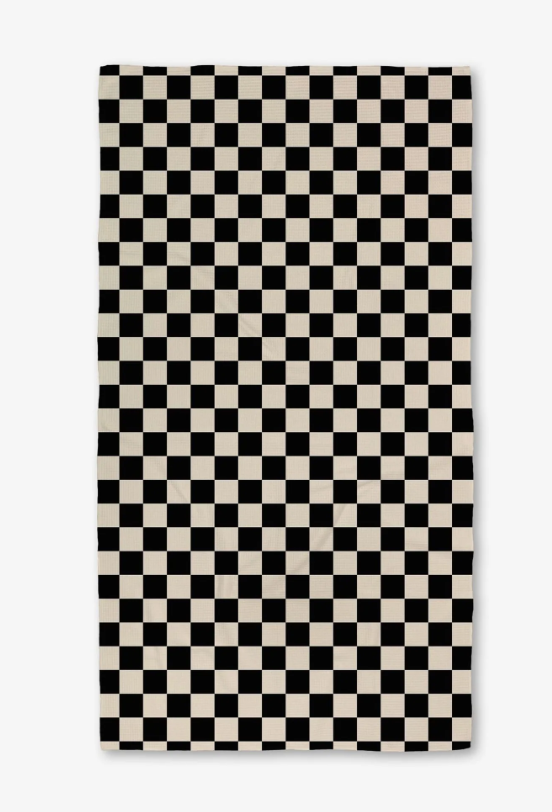 GEOMETRY CHECKERED TEA TOWEL