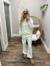 LIGHT BLUE CAMO TRACK SWEATPANTS