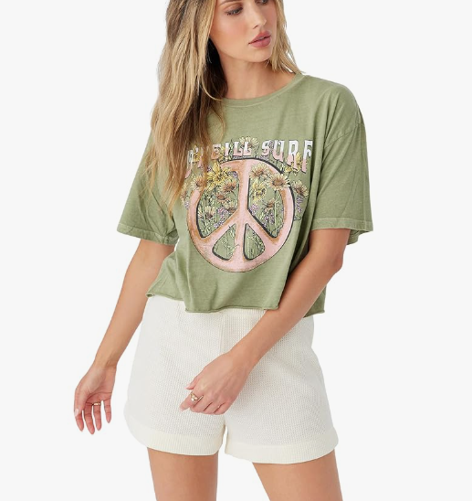 ONEILL PEACE FLOWER GRAPHIC TEE