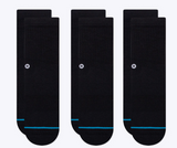 KIDS STANCE BLACK ICON 3 PACK SOCKS