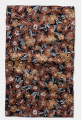 VINTAGE FLORAL NATURAL GEOMETRY KITCHEN TOWEL