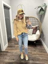 STUCK IN THE MIDDLE COLORBLOCK KNIT SWEATER