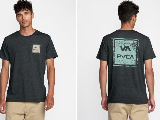 MENS RVCA ALL THE WAY SHORT SLEEVE GRAPHIC TEE