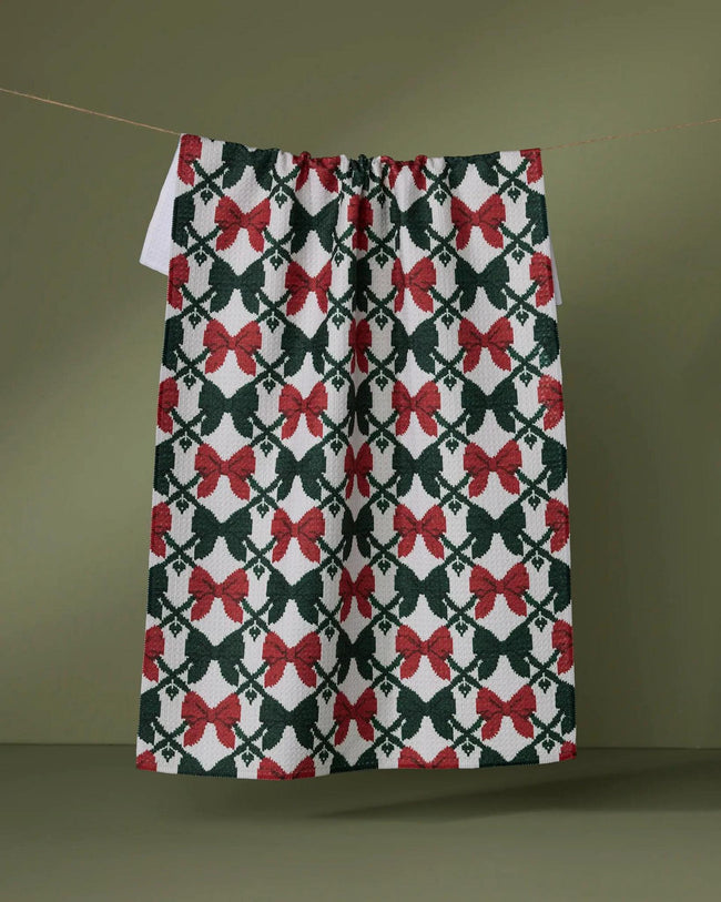 GEOMETRY MF TIED TEA TOWEL