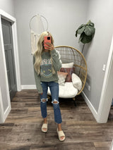 SAGE FREE SPIRIT CREW SWEATSHIRT