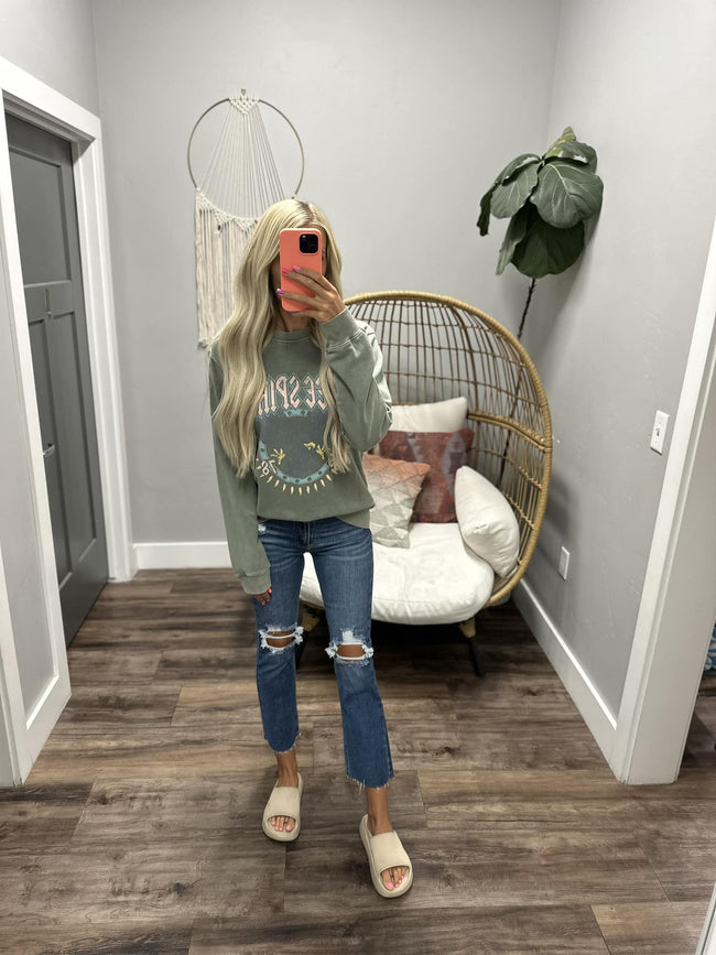 SAGE FREE SPIRIT CREW SWEATSHIRT